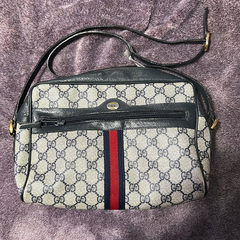 Gucci Vintage Canvas Crossbody❤️👜